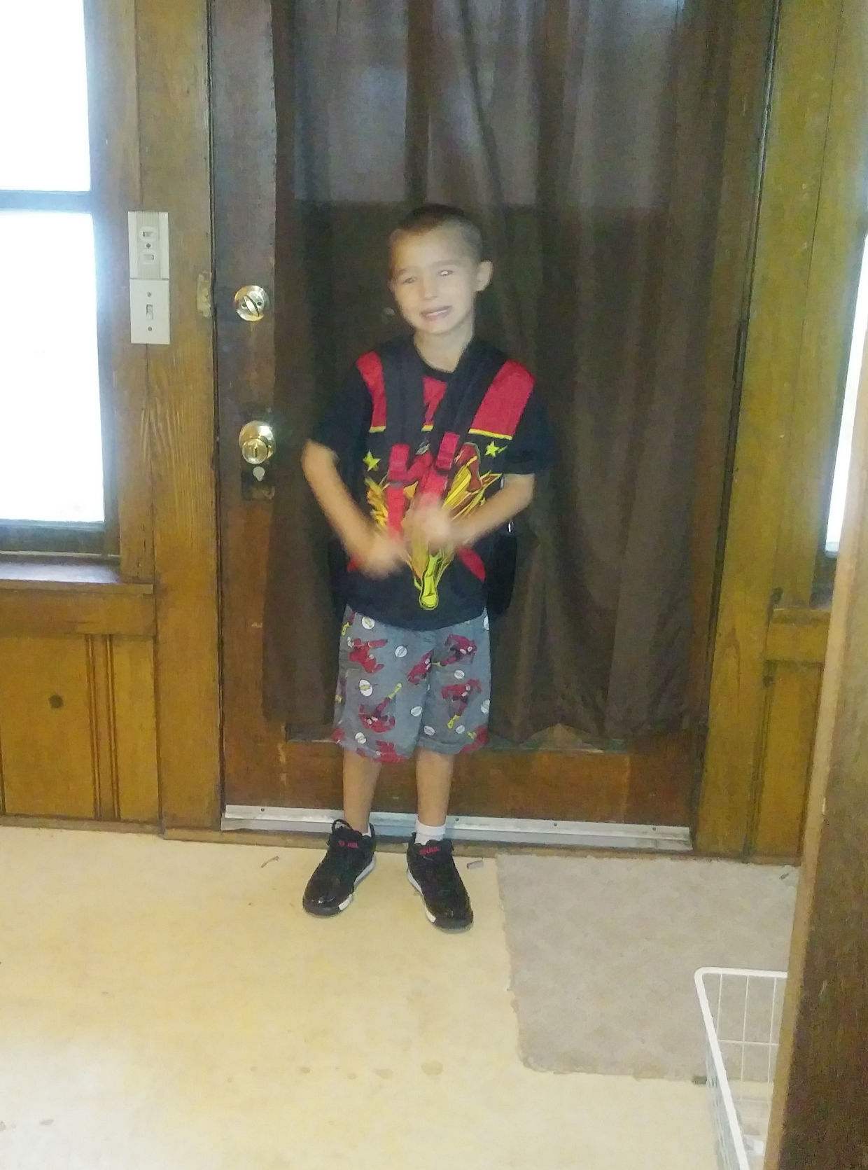 Aiden's first day